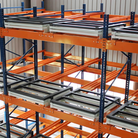 Industrial Racking Warehouse Storage Efficient Push Back Pallet Racking Units Stacking Storage Racks & Shelves