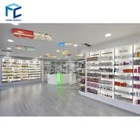 Medical Shop Racks Pharmacy Shop Shelves for Pharmacy Shop Interior Design Wooden Pharmacy Display Showcase