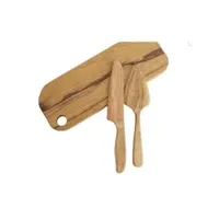 Western Cake Pizza Shovel Pastry Cream Wooden Knife Spatula Set
