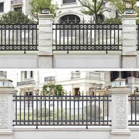 Metal guardrail, European aluminum fence, zinc steel fence, garden wall, garden, factory, community, school, Building materials, custom