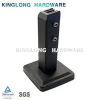 Manufacturer Wholesale Solid Pool Clamp Floor Glass Fixing Clamp Free Punch Base Railing Post Stair Handrail with