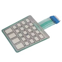 Membrane push button with fpc circuit fiber optic waterproof membrane switch panel metal backer