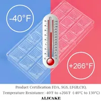 3D Chocolate Mold Polycarbonate Professional Heart Cake Molds Candy Moulds Acrylic Confectionery Utensils Baking Pastry Tools