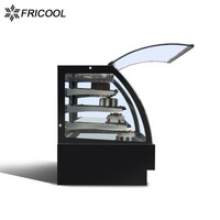 Glass display case  commencial pastry refrigerated showcase with CE/ETL