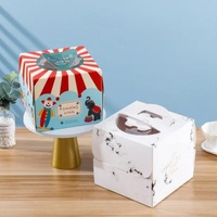 Recyclable Custom Printed Takeout Paper Pastry Packaging Boxes Food Cake Safe Pastries Packing Boxes With Window