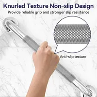 Bathroom Tub Toilet Handrail Grab Bar Stainless Steel 300/400/500Mm Anti Slip Shower Safety Support Handle Towel Rack