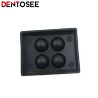 1/3/5/10Box Dental Veneer Storage Box Teeth Patch Shading Light Box 4 Holes Membrane Tooth Denture Retainer Molar Box
