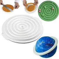 Planet Ring shape Mousse Silicone Cake Mold Baking Pan Not Sticky pastry baking molud for cake decoration 240729