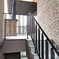 New Design Iron Handrail for Stairs Artistic Iron Stair Handrail