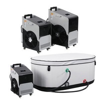 1hp Ice Baths Chiller Water Cooled Water Cooling and Heating Ice Bath Chillers Cold Plunge Chiller Machine 1000L Tub