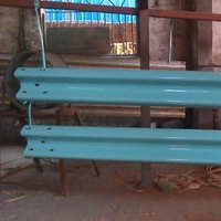 Traffic Barrier Color Coated Galvanized PPGI W Beam Metal Highway Guardrail