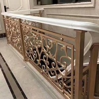 Aluminium Balustrades Handrails Stair Railings Wooden Gold Stair Railing