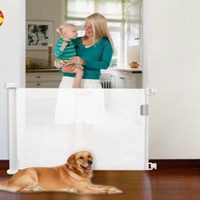 Retractable Expandable Baby Gate Pet Stair Gate Dog Guardrail Security Retractable Gate for Indoors and Outdoors