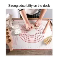 Non stick food grade silicone kneading dough rolling pad dual scale measurement pizza manufacturer pastry baking pad kitchen accessories X240920