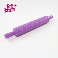 Durable Custom Pastry Household Pastry Panels Dumpling Embossed Small Textured Clear Handle Pin