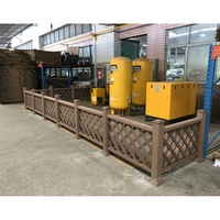 Fence - WPC guardrail for park or boardwalk - Wood + PP composite (WPC)