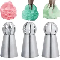 Custom Logo Russian Flower Icing Piping Nozzles Tips Sphere Ball Cake Decoration Tools Kitchen Pastry Cupcake Baking Pastry Set