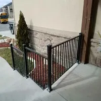 ISO14000 Certificate Outdoor Wrought Iron Hand Handrail