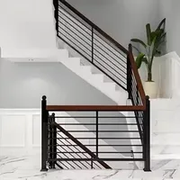 Custom Wrought Iron Stair Railings European Style Outdoor Balcony Attic Home Balustrades Handrails