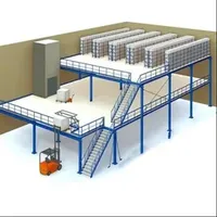 3 Tier Metal Rack Storage Racks Shelving Units Warehouse Racking Systems Attic Shelves Pallet Mezzanine Floor Shelves for Industry