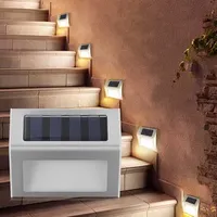 Waterproof LED Solar Outdoor Stair Light Garden Passage Courtyard Terrace Guardrail Step Light Landscape Light