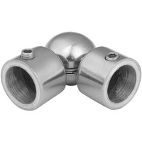Adjustable Round Tube Handrail Connector Stainless Steel Elbow Joint Adjustable Pipe Fittings Glass Railing