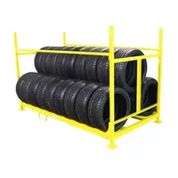 Steel Warehouse Stackable Industrial Storage Post Pallet and Tire Racks