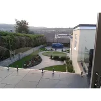 Balcony Frameless Tempered Glass Railing Design U Channel Aluminum Profile Handrail Pice