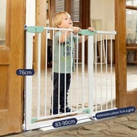 Children's gate guardrail manufacturer pressure mounted baby gate guardrail for retractable baby gates