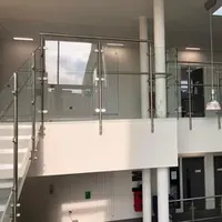 Ace Popular Interior High Grade Inox Balustrade Glass Railing Handrail
