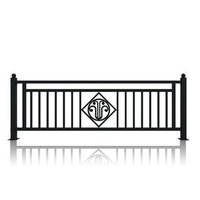 Powder Coated protection Barrier Municipal Metal Guardrail Tubular Highway Sidewalk Traffic Fence