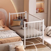 Children's splicing bed seamless connection adjustable height guardrail baby anti-fall widened safety