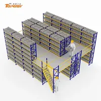 Heavy Duty Warehouse Steel Storage Mezzanine Floor Racks with Stairway