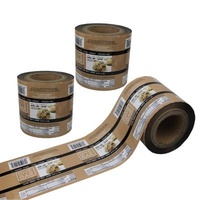 Recyclable Custom Logo Design Printed bopp/pet/mylar/pe lamination film in roll for snack cookies packaging