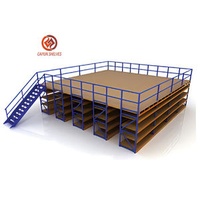 Custom Mezzanine Floor Attic Rack Warehouse Storage Heavy Duty Warehouse Rack Stacking Racks Heavy Duty Loading Capacity