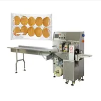 Pastry Muffins Flow Pack Croissant Bread Flow Bag Sealing Wrapping Packaging Machine