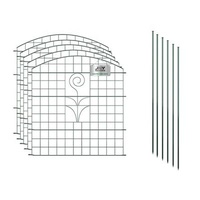 Easily Assembled Pond Fence Panel, Landscape Metal Garden Fence, Garden Border Guardrails for European Market