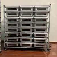 Pet Supplies Reptile Ball Python Tub Cage Display Racks System PVC Reptile Enclosure Snake Breeding Rack