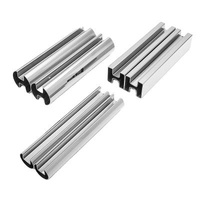 Construction and Production Supply High Quality Stainless Steel Square Grooved Slotted Tube Pipe for Railings and Handrails
