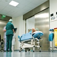 FUJI 1.6 Tons Hospital Bed Elevator Three Side Handrail
