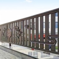 Chinese custom aluminum art guardrail aluminum alloy balcony villa fence yard courtyard fence, fence