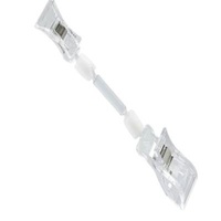 Polycarbonate POP Clip Sign Holder shelving handrail , magnetic label holders