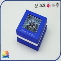 Pantone Print Matte BOPP Rigid Shoulder Box With Visible Window