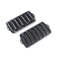 Home Creative Pastry Corn Shaped Thickened Cast Iron Cake Mould Cornbread Pan Baking Pan