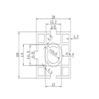28*28mm square profiles, aliminum display rack,upright post for exhibits racks