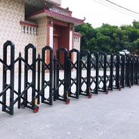 Manual push and pull OEM Retractable guardrail Park fence Folding guardrail Maintenance bollard
