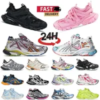 New Fashion Track Runner 7 3 Designer Casual Shoes tracks 3.0 Led Sneakers Vintage Platform Loafers 7.5 Nylon Graffiti Mens Women Top Quality Trainers Sneakers