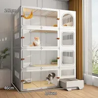 Cat Carriers Crates Houses Carriers Outdoor Indoor House Cage Large Catio Kitty Enclosures Walk In Condo Playpen -Super 77 Drop De Dhhsf