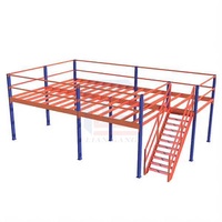 China Factory Mezanine Floor Platform Stacking Racks Shelves Mezzanine Warehouse Racks 3D Free Design Heavy Duty Mezzanine Rack