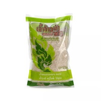 Food Packaging Bag Stand up Pouch Transparent for Rice Packaging Bopp Laminated Green White Design